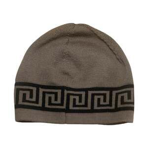 Versace Greca Pattern Knit Beanie skully type